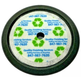 Quality Finishing Services 1 NEW Convoluted Face Waffle Foam Polishing Pad 8", Recessed Back