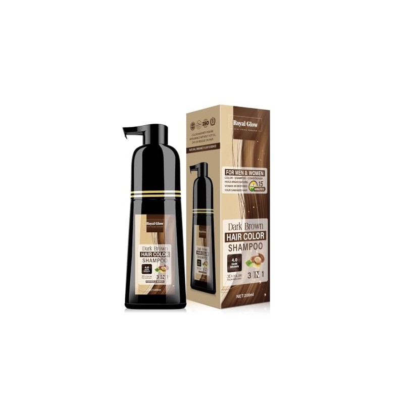 Royal Glow Hair Colour Shampoo For Men & Women |