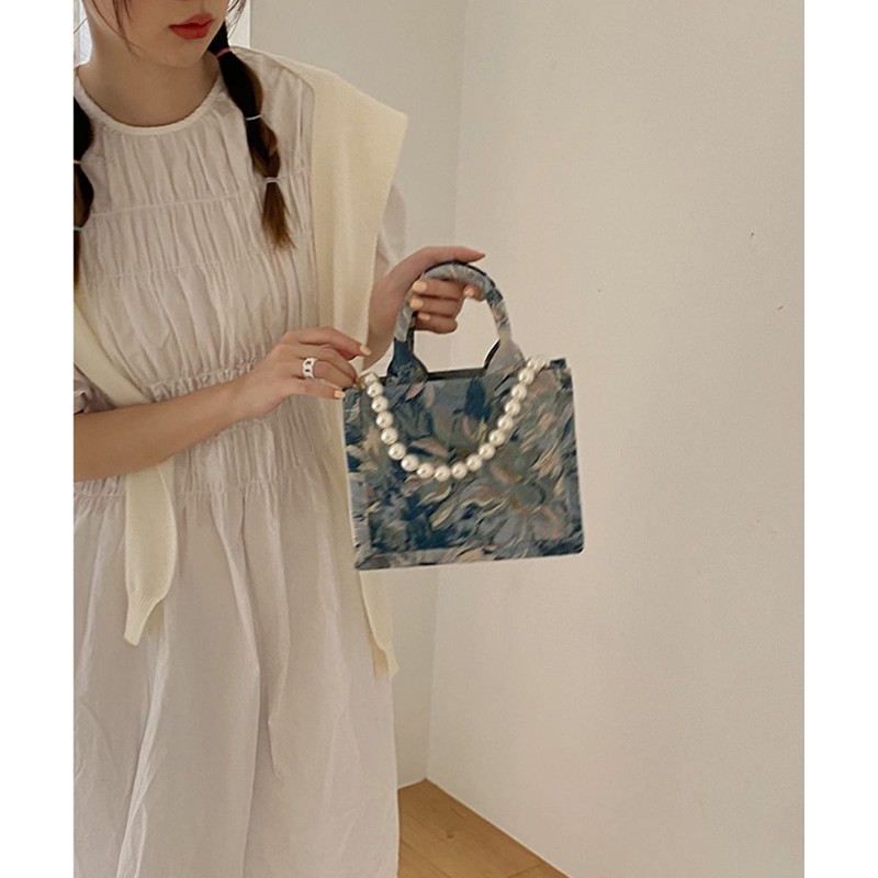 Women's Tote Bag, Shoulder Bag, Total Pattern, Oriental Office, Commute,