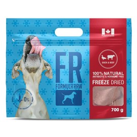 Formula Raw Freeze-Dried Raw Dog Food – Duck and Beef – High Protein, Grain-Free, No Fillers or Additives, Meal Mixer or Topper, Supports Healthy Digestion, Joints, and Coat – 1.55 lb