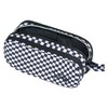 Baagl Pencil Case, 3 Compartments, for Girls, Boys, School, Ska