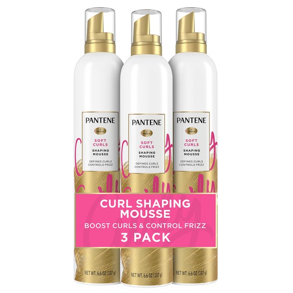 Pantene Pantene Curl Mousse For Curly Hair, Tames Frizz for