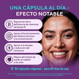 Complejo B Vegano En Cápsulas 90 Cápsulas - Sin Gluten Sin Sabor