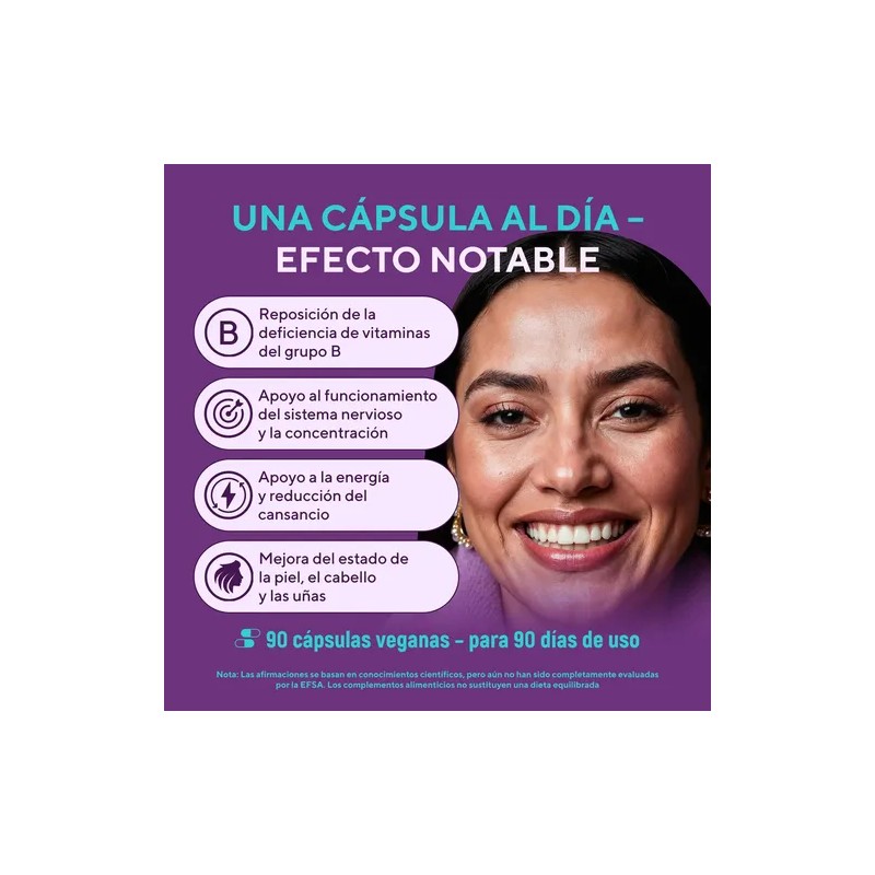 Complejo B Vegano En Cápsulas 90 Cápsulas - Sin Gluten