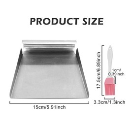 Vegetable Scoop Vegetable Taxi Made of Stainless Steel – Multi-Purpose Household Aid Kitchen Vegetable Shovel Kitchen Spatula Cooking Scoop for Collecting Cut Vegetables, Kitchen Spatula with Oil