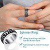 Supcare Men Women Fidget Ring,Nordic/Celtic/Moon Star Spinner Ring Jewelry Custom