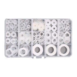 CONPHERON Pack of 250 Washers Set Soft Plastic Washers Nylon Insulating Washers Flat Washers Set for Screws Attachment (M3.5-M20)