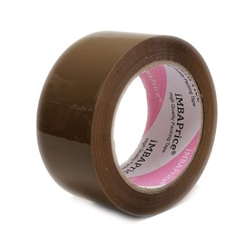 iMBAPrice Brown Sealing Tape - 1 Box of Premium (6 Roll of 110 Yards) 6 x 330 Feet Long 2" Wide Tan/Brown Color Shipping Packaging Tape