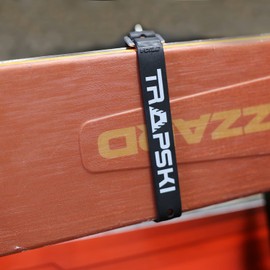 TRAPSKI Voile 15 Inch Aluminum Buckle Strap | Multi-Use Tension Strap for Skis, Bikes, Cargo, Tools, Marine & Boating, Outdoor Sports | UV-Resistant | Made in The USA (Black)