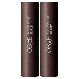 OBge mood change lip balm, natural red (blueberry), 2 pcs / OBge 무드 체인지 립밤, 내추럴 레드(블루베리), 2개