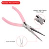 HARFINGTON Needle Nose Pliers 5" Mini Jewelry Pliers with Non-slip