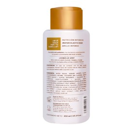 Biometik Nutrición, Shampoo para Cabello Seco y Opaco, Mayor Elasticidad y Brillo Intenso, con Leche de Coco y Aceite de Aguacate, 450 ml