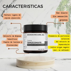 100g Crema de Tepezcohuite – Fórmula Natural para Regeneración Cutánea y Cicatrices – Nutre, Hidrata y Restaura la Piel – Ideal para Marcas, Arrugas y Manchas – Sin Parabenos – Cuidado Facial para una Piel Firme y Renovada