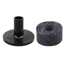 CCeCCe 10 Pack Drum Cymbal Stand Felts with Felt Pad Washer Set Replacement Sleeves Round Soft Felt Pads Drum Kit Tool Accessories