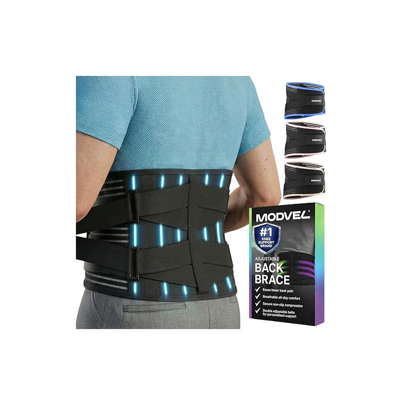 MODVEL Back Brace for Lower Back Pain Women and Men