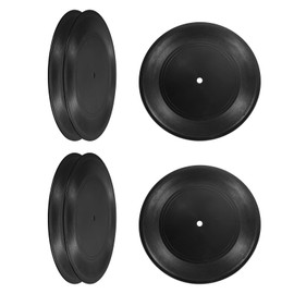 PATIKIL Blank Vinyl Record 7 Inch 6 Pieces CD Fake Vinyl Records for Wall Aesthetic Records for Role Music Room Rock Party Crafts Decoration Black