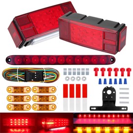 LIMICAR Boat Trailer Lights, Trailer Lights LED Kit, Boat Trailer Lights LED Submersible Kit, Waterproof Boat Trailer Light Kit with 29FT Trailer Wiring Harness