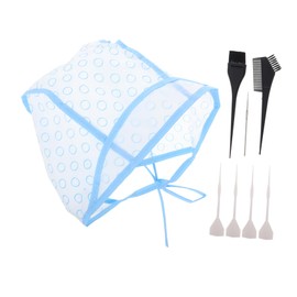 Mikinona 12pcs Hair Dyeing Highlighting Caps Hair Coloring Cap with Holes for Professionals Home Users