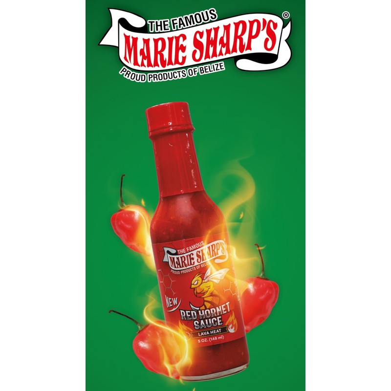 Marie Sharp’s Red Hornet Hot Sauce, 5 oz | Extra