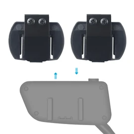 2 PCS Belt Clips for FBIM V4 V6 with 3.5mm Round Jack Referee Headsets Motorcycle Helmet Accessory Clips and Mounts for Headset Integration