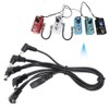 Power Cable Power Splitter Cable for Guitar Effector 5 Way