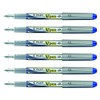 PILOT V-Pen Disposable Fountain Pens Silver Medium Nib Blue (Pack