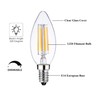 Sunaiony E14 Light Bulb 40 Watt Equivalent Dimmable Candle Bulb