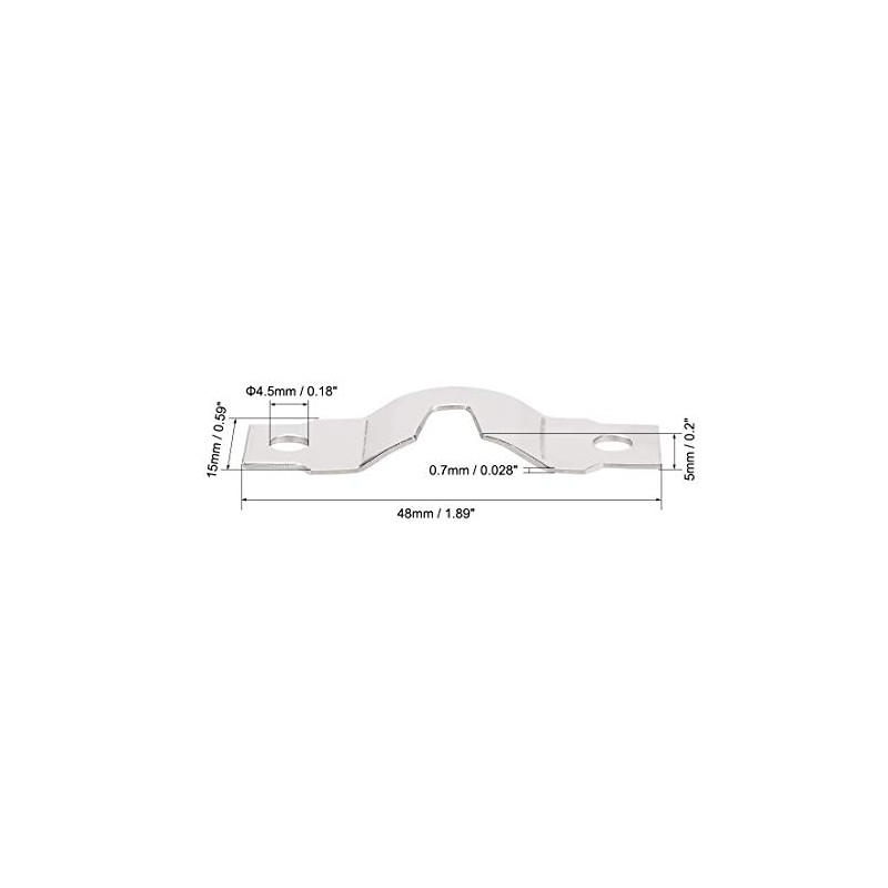 sourcing map Picture Hanger Plate - U Type Hook for