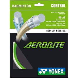 YONEX Aerobite Badminton String (White/Green)