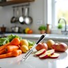 Silver Potato, Vegetable, Apple Peelers for kitchen, Fruit, Carrot, Veggie,