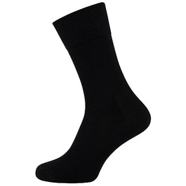 Nur Der Soft & Durable Comfort Socks Soft & Moisture Regulation with Comfort Waistband Men, black