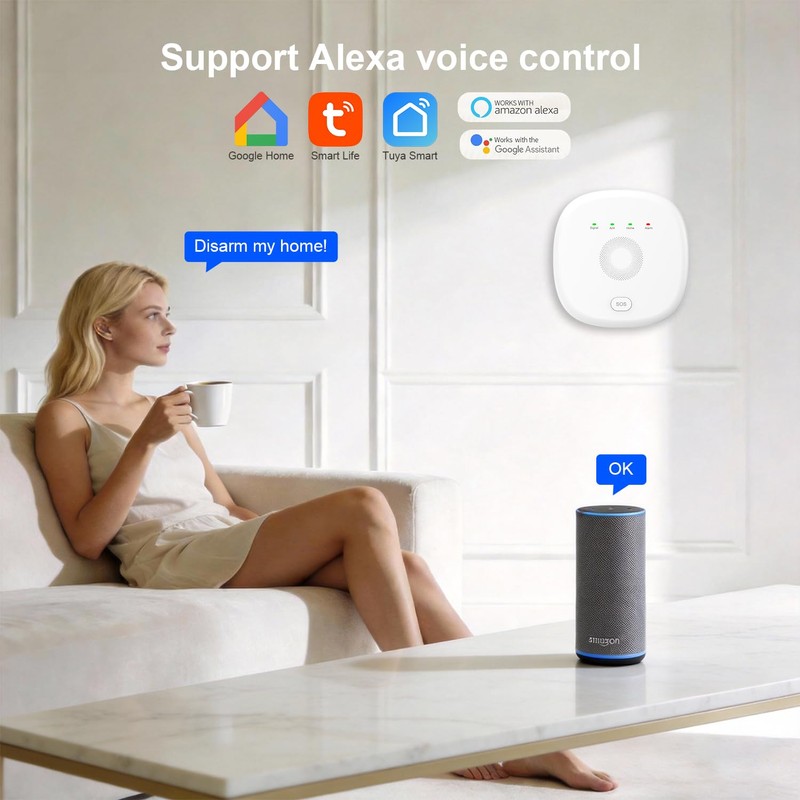 2026 Home Security System, 7-Piece Wireless Smart Alarm System Kit