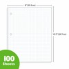 BAZIC 100 Ct. 4-1" Quad-Ruled Filler Paper