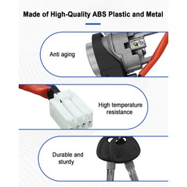 AUGREX Ignition Switch Lock Cylinder Assembly with 2 Keys Fit for Hyundai Elantra 2017 2018 2019 2020 Replace 81905-F2230 81905F2230