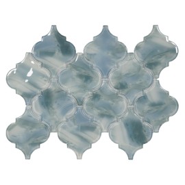 5 Sheets Arabesque Porcelain Tile for Kitchen Backsplash