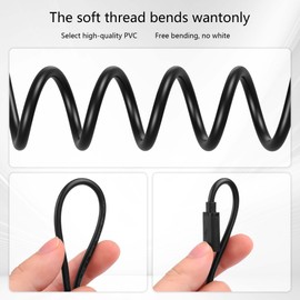 GINTOOYUN 2PCS 2Pin Extension Cable USB C Female Plug Bare Wire Cable 5V/3A USB Type C Female Bare Wire Open End Power Cable(0.3m/11.81 Inch)