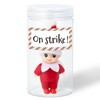 BkeeCten Funny Christmas Elf Carrier, Plastic Elf Jar with “Help