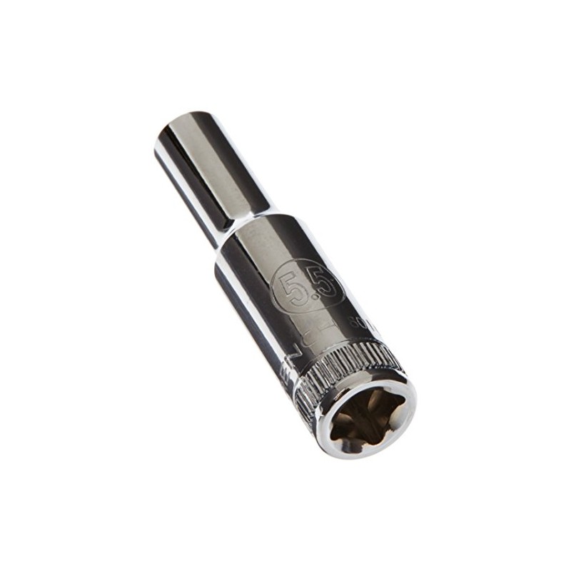 GEARWRENCH 1/4" Drive Deep Metric Socket 5.5mm, 6 Point -