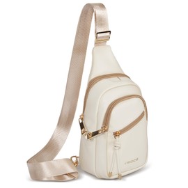 OSOCE Crossbody Bags for Women with RFID Pocket PU Sling Bag Ladies Small Shoulder Chest Bag Purses with Anti Theft Zipper Clips Adjustable Strap Cross Body Bags for Ladies Shopping Travel