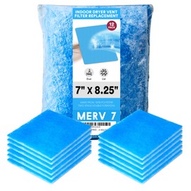 NORTHWEST ENTERPRISES - Indoor Dryer Vent Filter Replacement - MERV 7, Compatible with Better Vent Indoor Dryer Vent (12)
