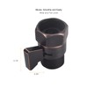 Oil Rubbed Bronze Water Flow Control Valve, Shower Head Flow