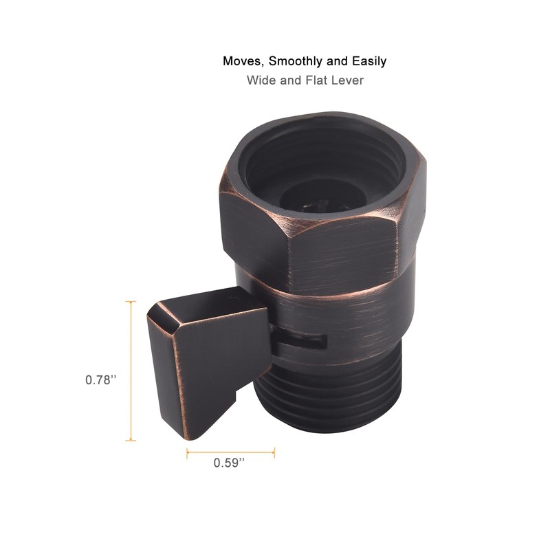 Oil Rubbed Bronze Water Flow Control Valve, Shower Head Flow