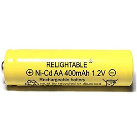 RELIGHTABLE 400mAh AA NiCd 1.2v Rechargeable Batteries Garden Solar Ni-Cd Light LED F (Pack of 20)