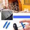 11pcs Bike Valve Core Removal Tool Set, Blue Valve Disassembly