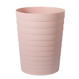 UUJOLY - cubeta de basura pequeño para baño, cesta de basura de plástico para baños, lavadero, cocinas, oficinas, habitaciones de niños, dormitorios, rosa, 1.8 galones