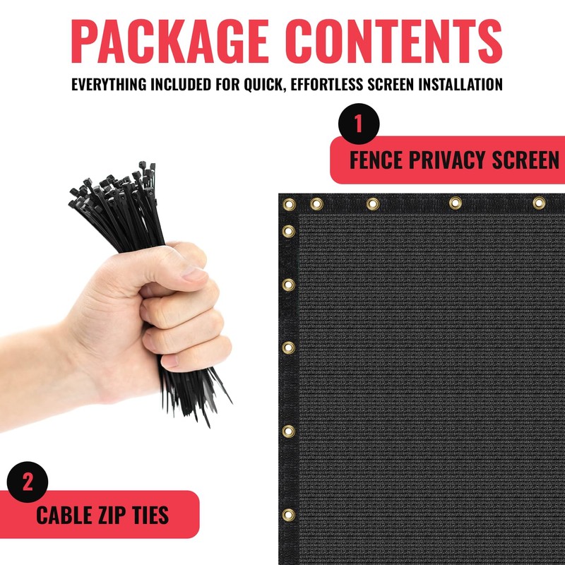 SEALTECH Ultra Heavy Duty 200 GSM Privacy Fence Screen –
