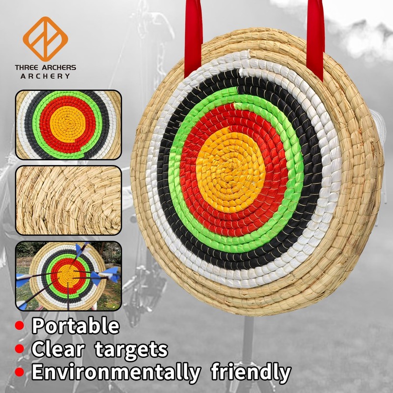 THREE ARCHERS Archery Straw Target 3 Layers Traditional Archery Target