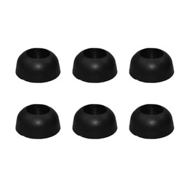 Black Rubber Seals Bull Nose Dome Shaped O Ring for Gas Regulator BBQ Stove 20pc