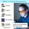 XL Orange Blue Light Blocking Glasses for Better Sleep -