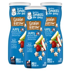Gerber Graduates Puffs - Strawberry Apple - 1.48 oz - 3 pk